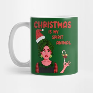 CHRISTMAS IS MY SPIRIT ANIMAL Mug